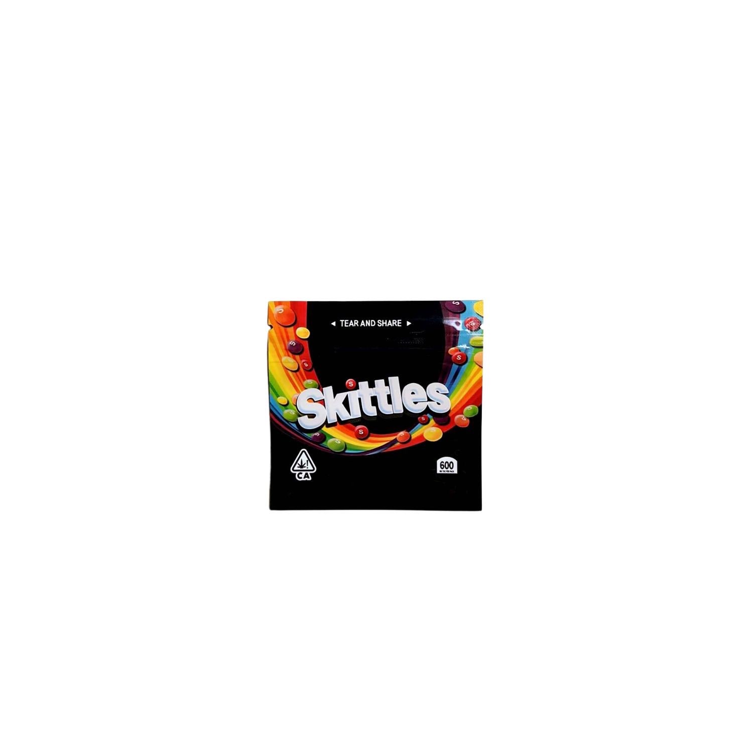 50 count 3.5g Black Skittles Theme Mylar Baggies - Premium Smell Proof & Waterproof Packaging