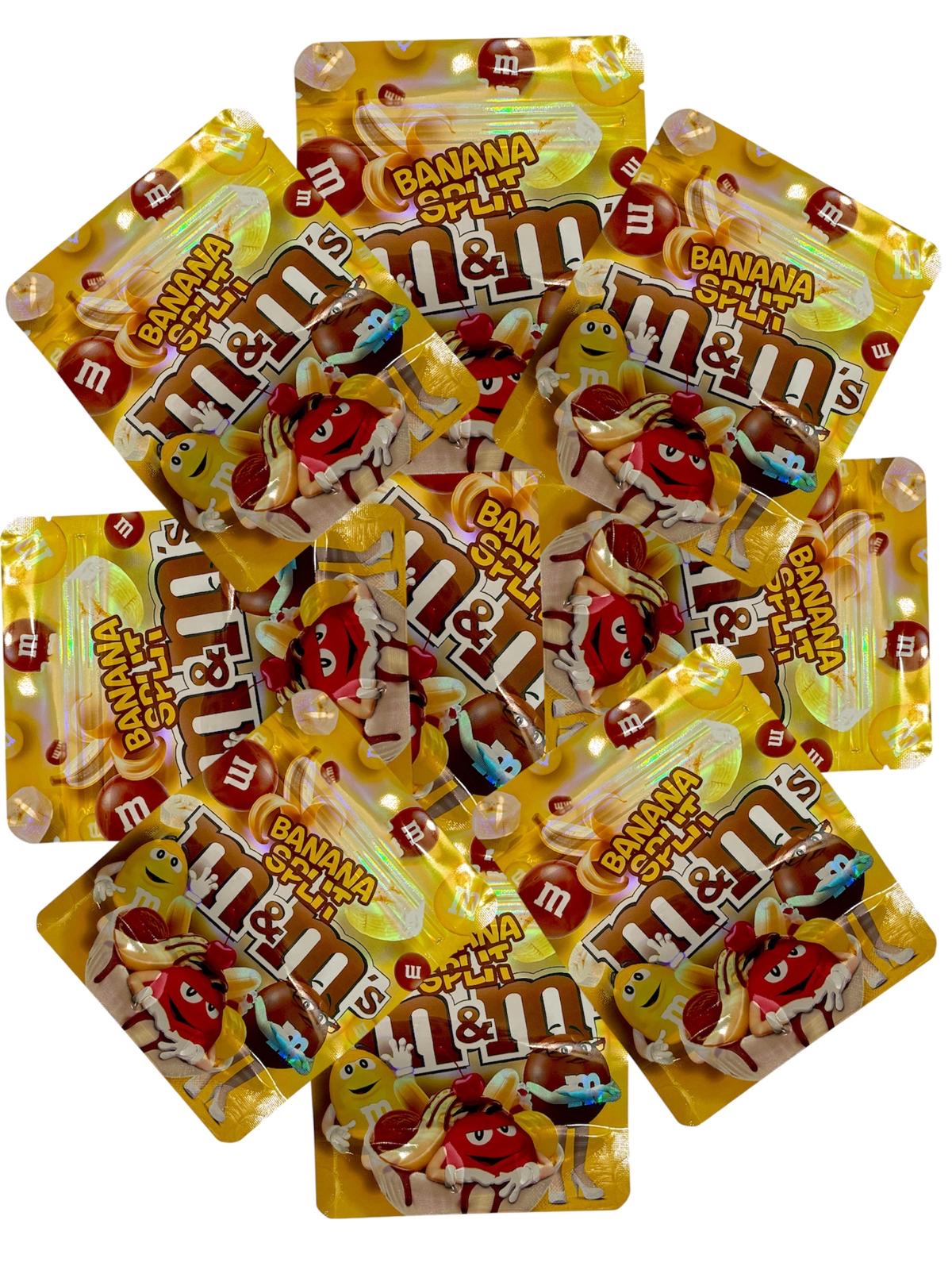 50-Count 3.5 g High-Quality Mylar Storage Baggies | M&M design