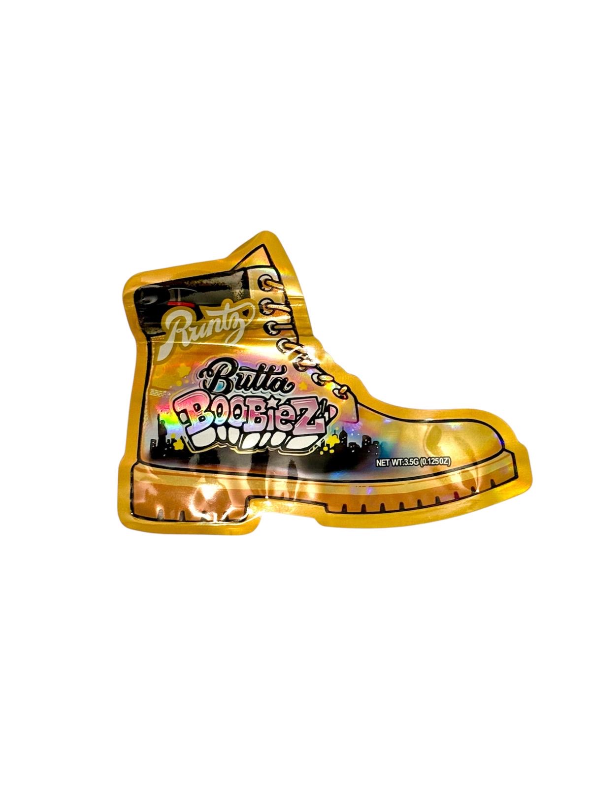 50-Count 3.5 g High-Quality Mylar Storage Baggies | Timberland Boot Design