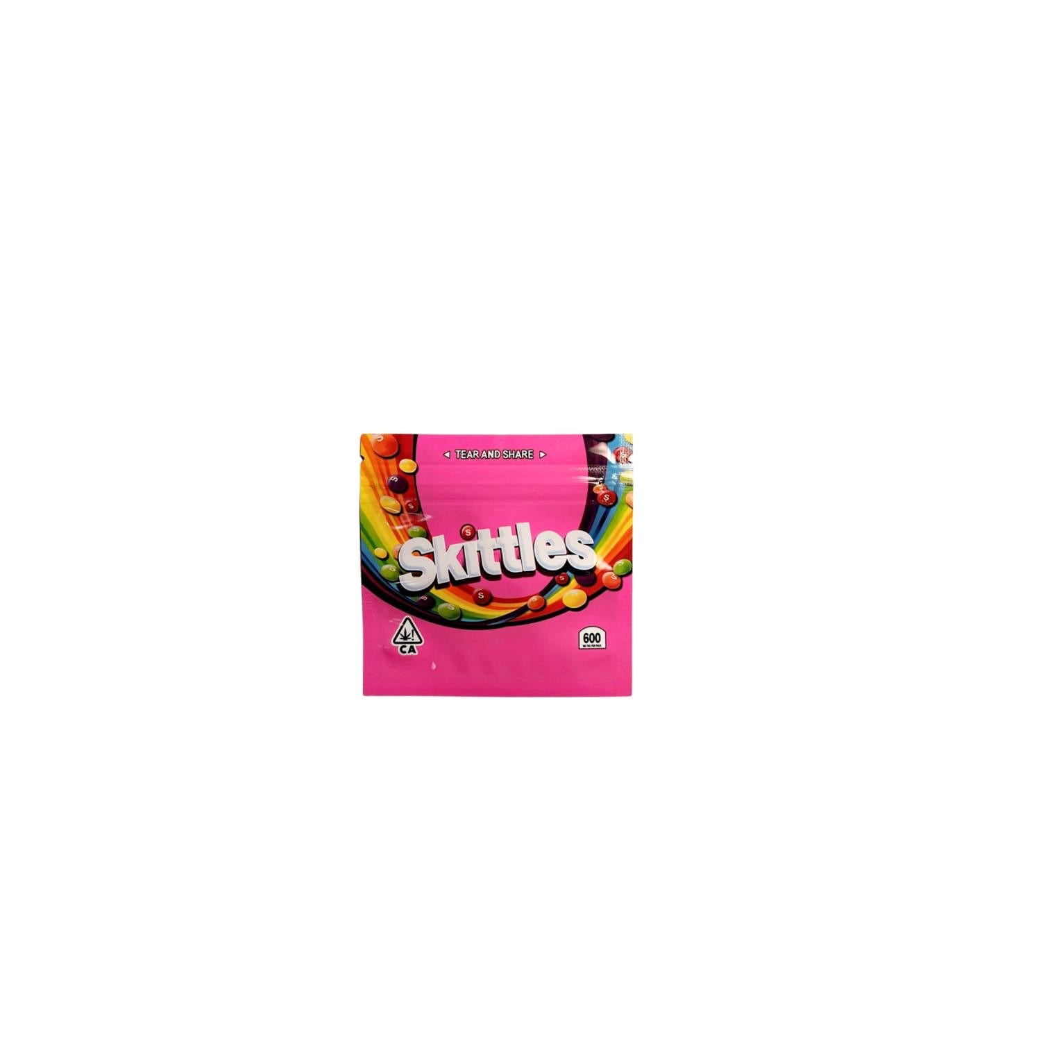 50 count High Quality Pink Skittles Mylar Bags | Smell & Water Proof for 3.5g