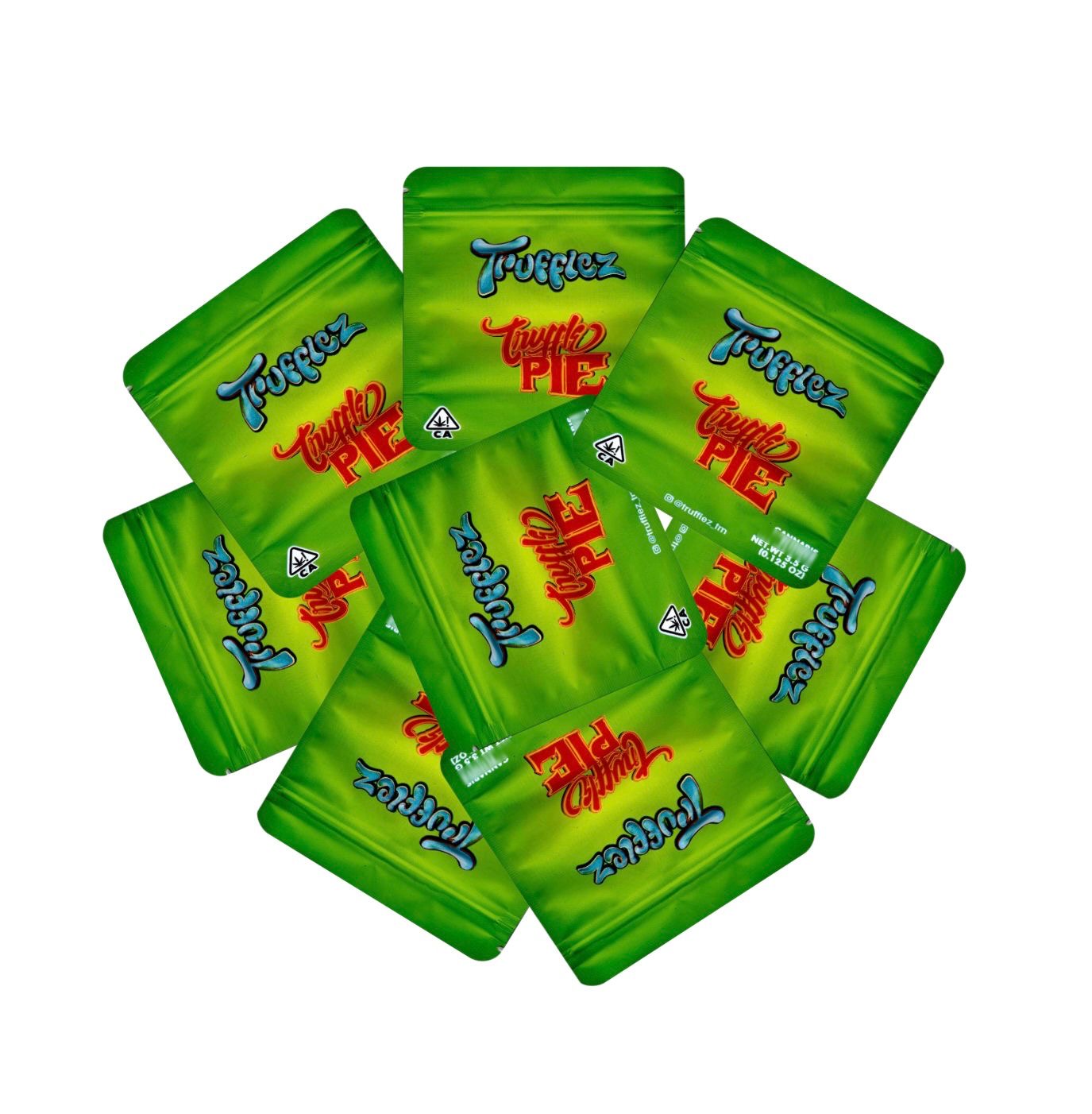 50-Count TRUFFLEZ PIE 3.5g Mylar Baggies – Smell-Proof & Waterproof