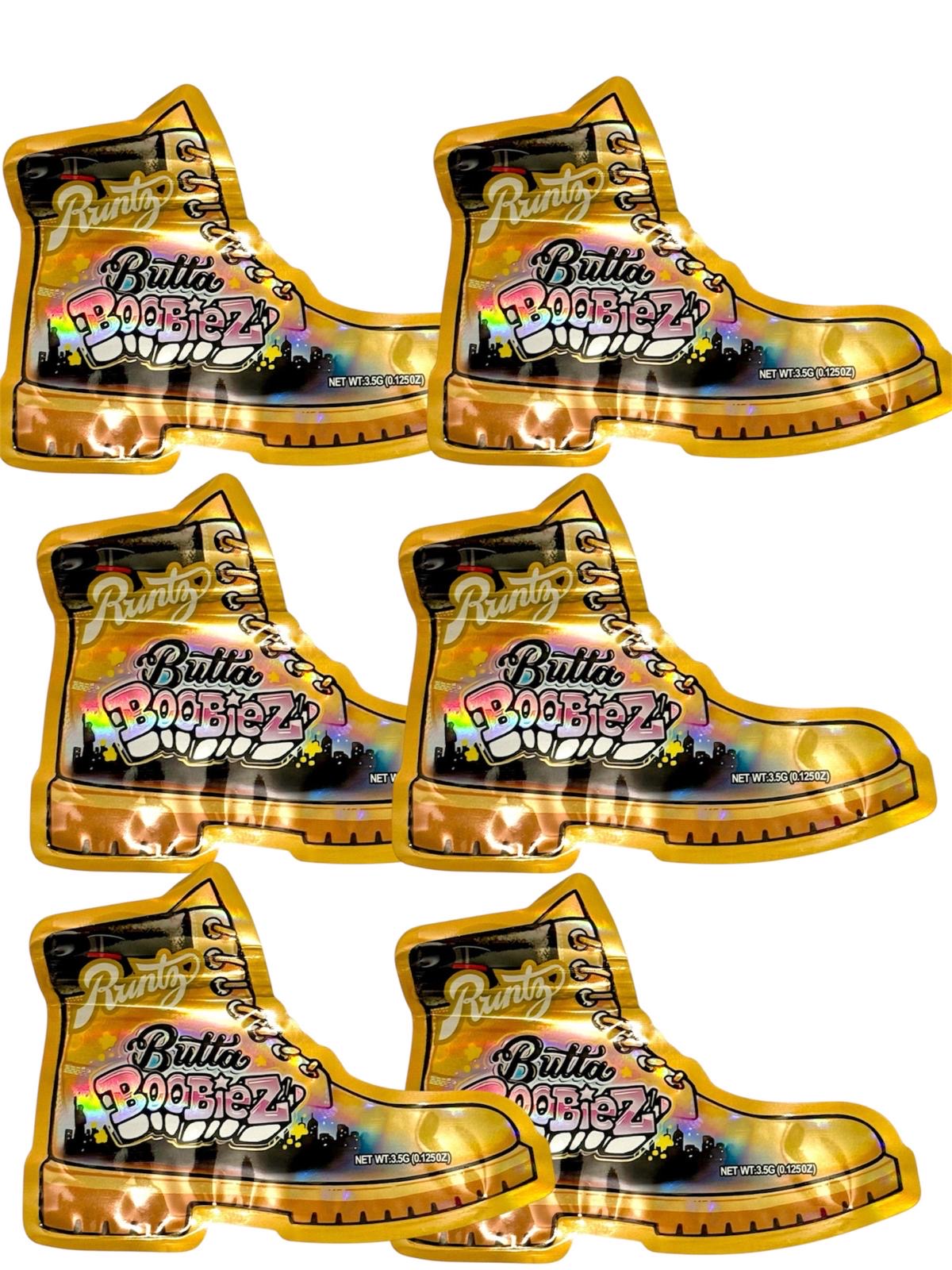 50-Count 3.5 g High-Quality Mylar Storage Baggies | Timberland Boot Design