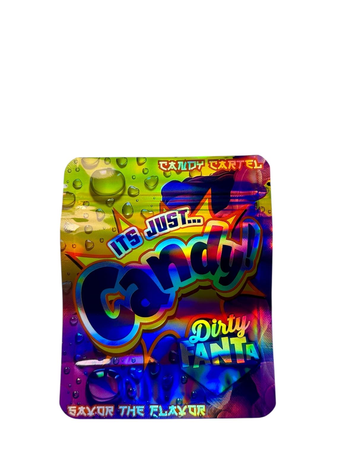 50-Count 3.5 g High-Quality Mylar Storage Baggies | "It's Just Candy" theme