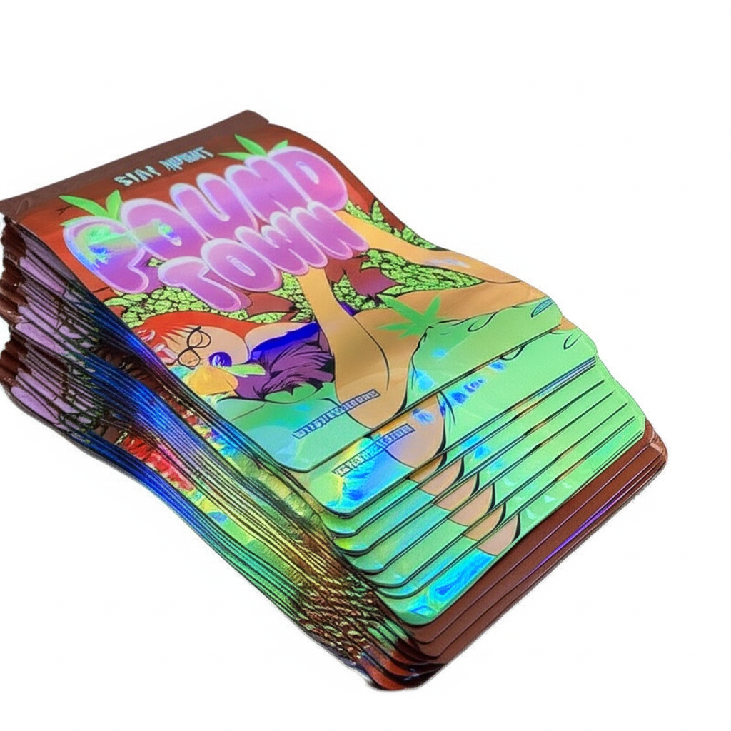 Pound-Town 50 count 3.5 baggies | Smell proof, Water proof high quality mylar bags