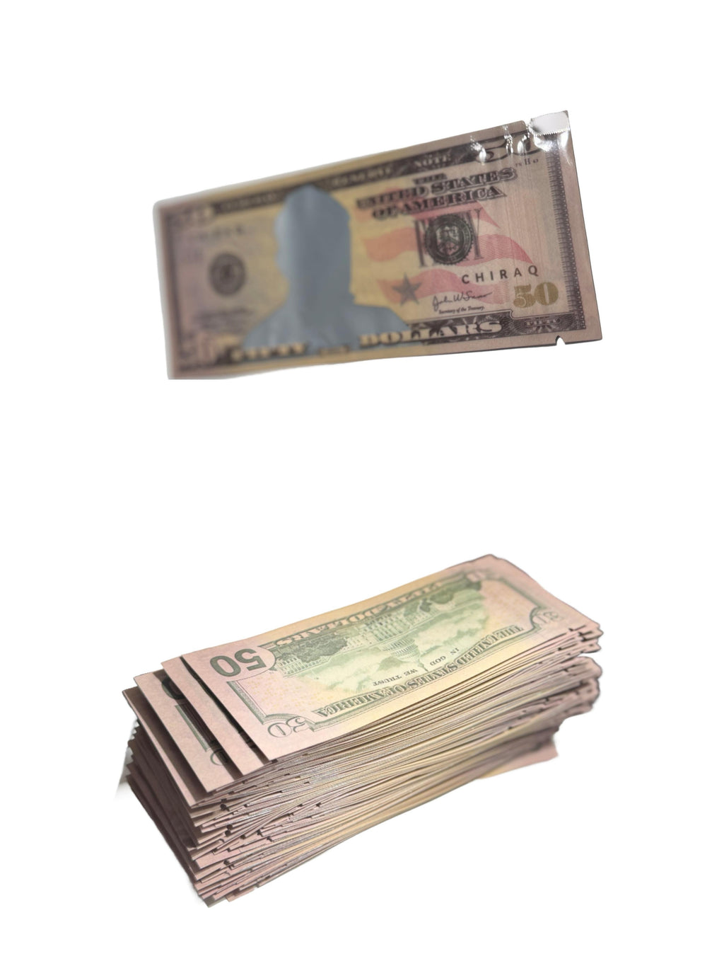 100-Count $50 Bill Mylar Baggies – Smell-Proof | Waterproof Premium Storage Bags