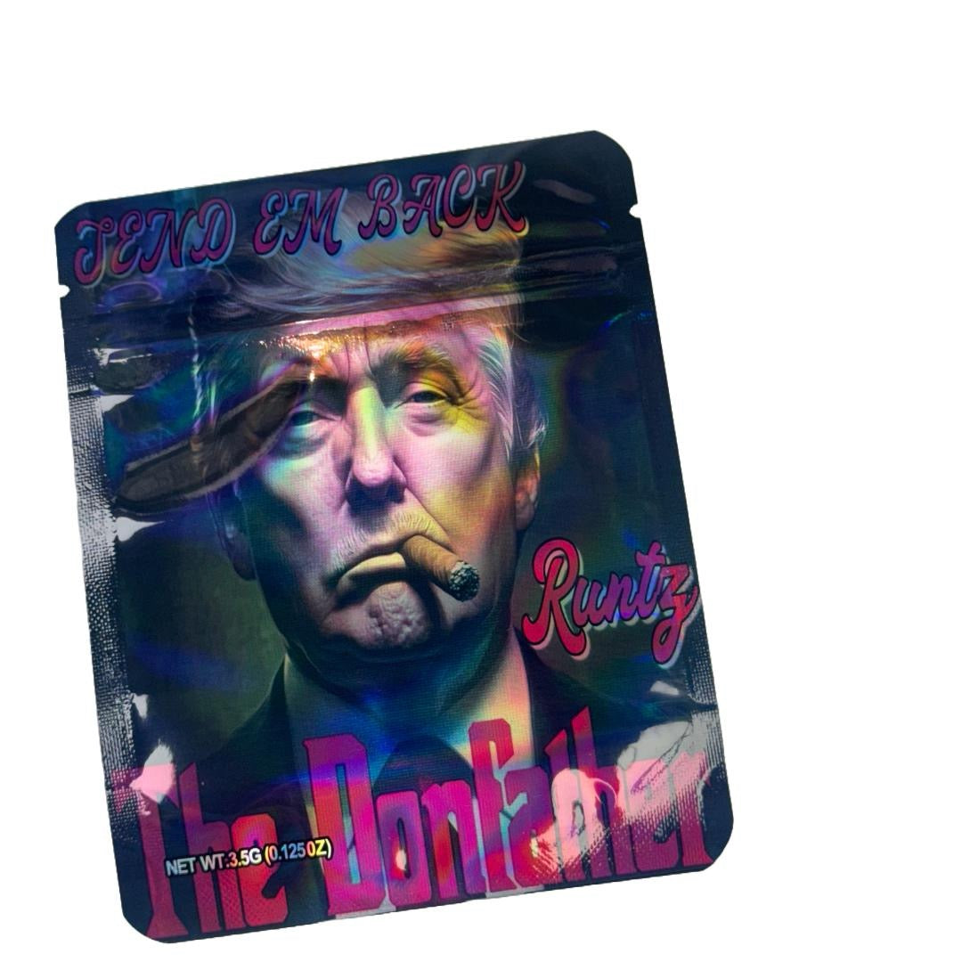 50 count Trump DonFather Runts | Smell Proof | Water Proof, 3.5g baggies 50 count