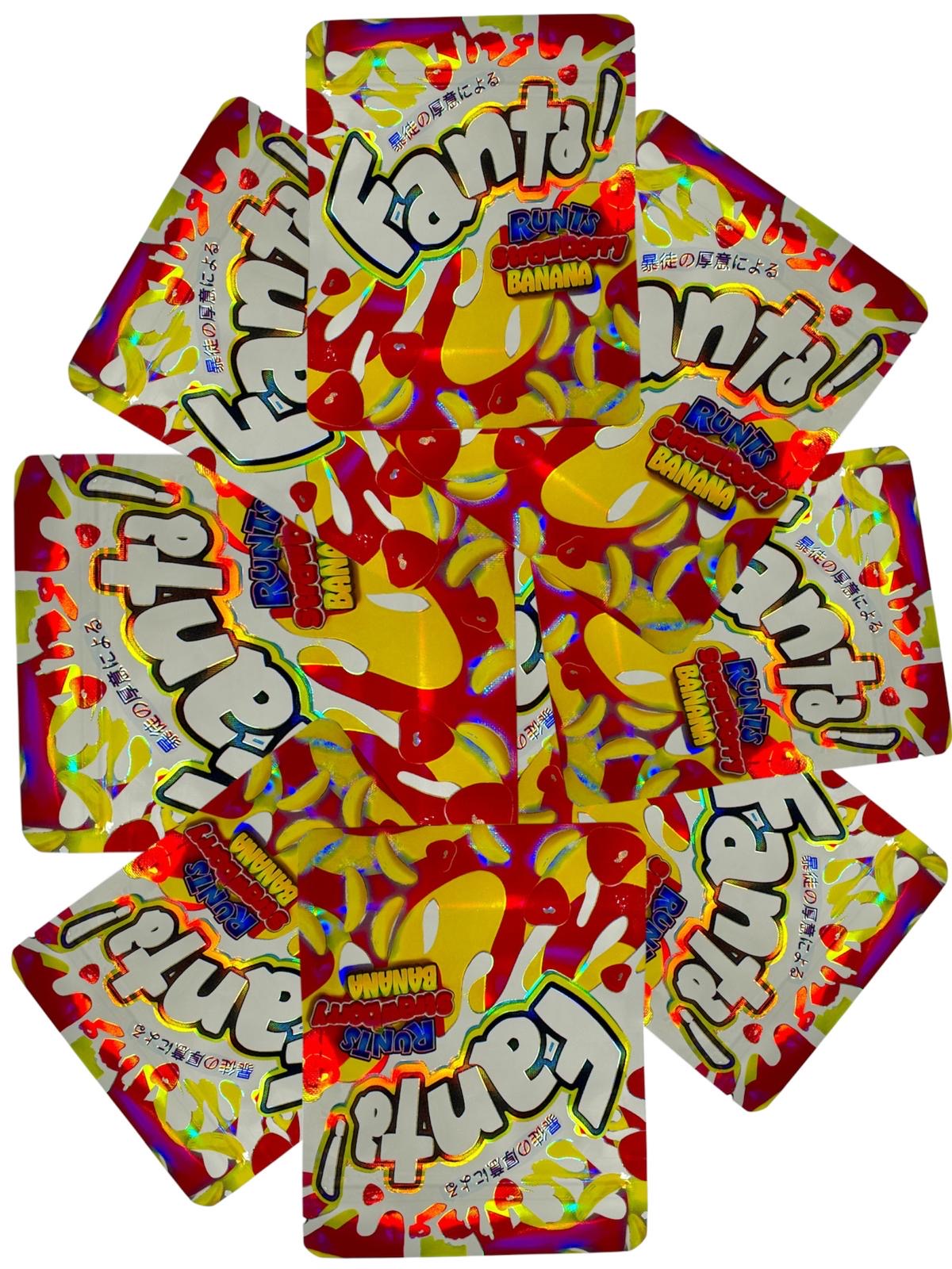 50-Count 3.5 g High-Quality Mylar Storage Baggies | Runtz Strawberry Banana