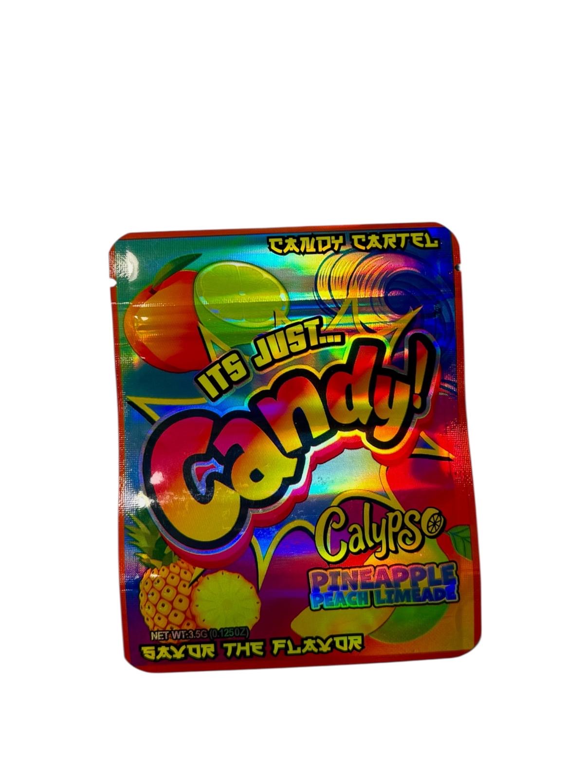 50-Count 3.5 g High-Quality Mylar Storage Baggies | "It's Just Candy" theme