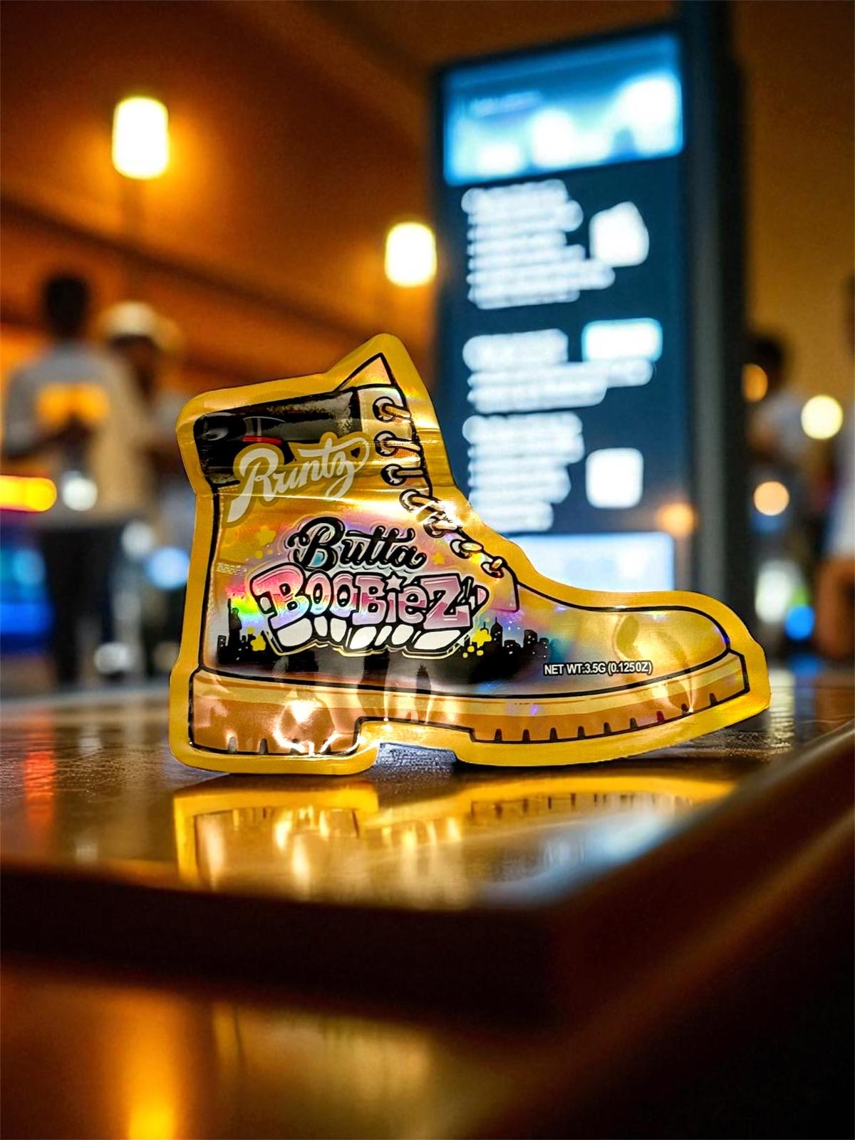 50-Count 3.5 g High-Quality Mylar Storage Baggies | Timberland Boot Design